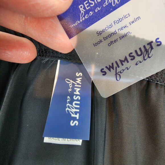 Swimsuits For All NEW Swim Skirt Chlorine Resistant UPF Sun Protection sz 20 - Picture 4 of 9